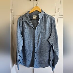Goodfellow & Co Heathered Blue Casual Shirt